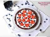 Pizza chocolat et fraise {Sans cuisson & Sans gluten}