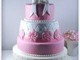 Premier wedding cake {Mariage *c&l* et pâte à sucre version romantique}