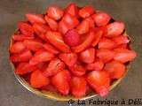 Tarte aux fraises à la crème de fraises Tagada