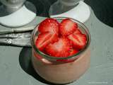 Mousse à la fraise crème de coco