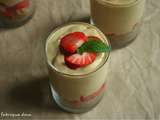 Tiramisu aux fraises et sucre complet