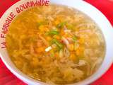 Soupe Chinoise au Maïs Poulet et Oeuf Battu Corn Egg Drop Soup
