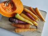 Courge et carottes violettes aux graines de courge, d'après une recette de Yotam Ottolenghi