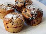 Muffin aux fruits rouges, recette végétale