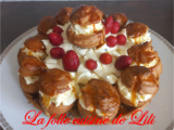 Choux à la crème chantilly, fruit de la passion
