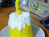 Gâteau roulé, crème de marron et Rhum