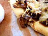 Pizza champignons & canard confit