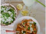 Curry de kefta de boeuf et lentilles
