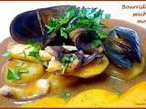 Bistrot marseillais : bourride de seiche et moules à la sauce rouille - Suquet de sepia y mejillones con salsa rouille
