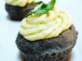 Black & white cupcakes : olives noires et brandade de morue - Aceitunas negras y brandada de bacalao