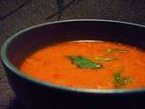 Comme une faim de loup... de soupe express : tomate, carotte et céleri