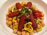 Mediterranean spleen : salade de pois chiches à la poutargue et au piquillo pour un crossover Poutargue Power! avec Tiuscha