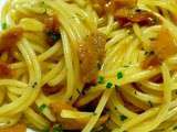 Ne pas oublier Palerme : spaghettini aux oursins