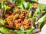 Pulled pork aux 5 épices et agrumes avec le Companion : la salade carnivore pour officialiser le printemps