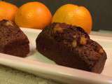 Petits cakes chocolat / orange confite
