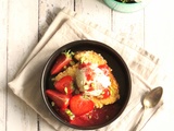 Brioche perdue aux fraises