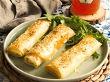 Cigares croustillants à la feta et au miel