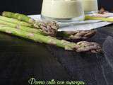 Duo de verrines apéro: panna cotta d'asperge au gingembre