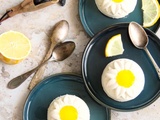 Entremet tonka citron comme une marguerite