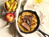 Magret de canard au cidre et aux pommes