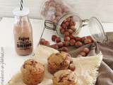 Muffins à la patate douce, noisettes et chocolat