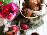 Muffins au chocolat et caramel