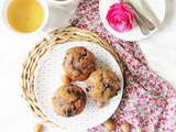 Muffins praliné-myrtilles