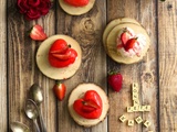 Petits cœurs vanille-fraise-basilic pour la fête des mères