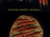 Pizza aux carottes nouvelles