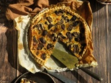 Quiche aux oignons et champignons