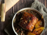 Rôti de porc aux poires et noisettes