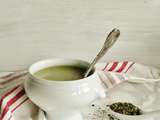 Soupe de brocolis au thé vert