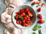 Soupe de fraises au basilic et à la badiane