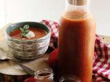 Soupe de tomate au basilic et céleri