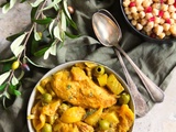 Tajine de poulet aux olives et citrons confits