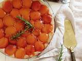 Tarte tatin aux abricots et romarin