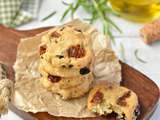 Cookies salés {tomates séchées, olives & romarin} #vegan