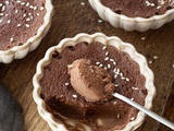 Flans chocolat-sésame #vapeurdouce #sansgluten #sanslactose #sanssucre