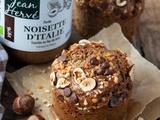 Muffin à la noisette : une recette healthy, ig bas, sans gluten et au cœur chocolat coulant