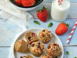 Muffins à la fraise #vegan #sansgluten