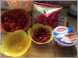 Mousse de fraises et framboises au mascarpone