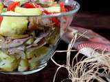 Salade d'effilochés de canard aux pommes de terre nouvelles