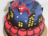 Gâteau Spiderman { Gâteau 3D } Pâte à sucre