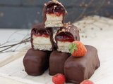 Barres fraise et cajou, vegan et sans gluten