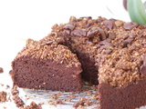 Fondant crumble chocolat et betterave, sans sucre