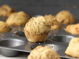 Mini muffins salés sésame et noix, moelleux et légers,