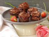 Moelleux au chocolat et fruits rouges, sans sucre et vegan