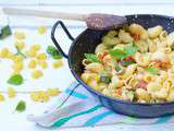 One pan pasta courgette & basilic