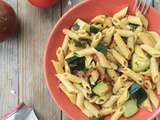 One pan pasta courgette, tomate & basilic