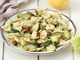 Salade de pâtes complètes au pesto et légumes du soleil